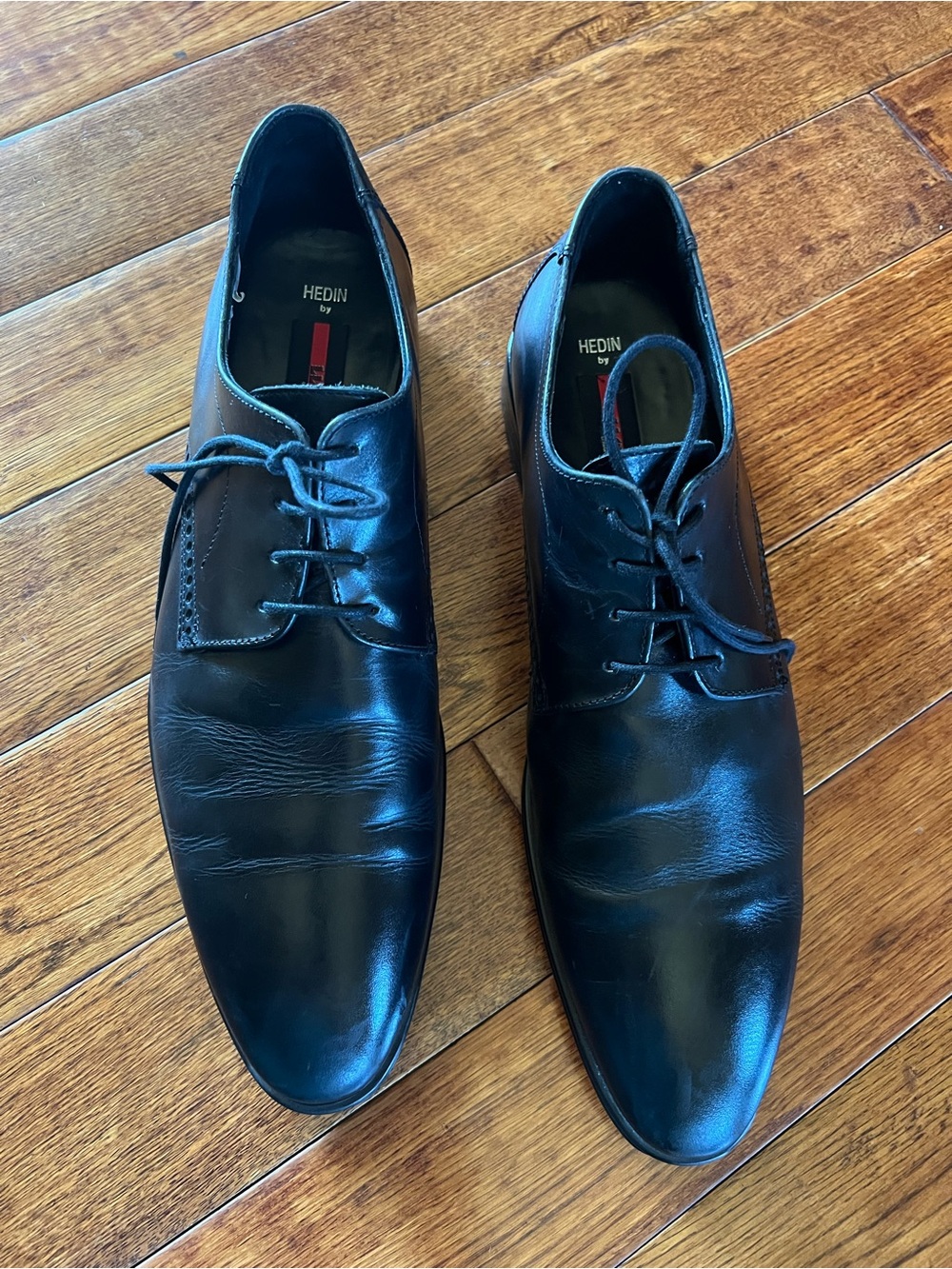 Lloyd Hedin Men’s Shoes Oxfords Plain Toe Leather Black Size 12